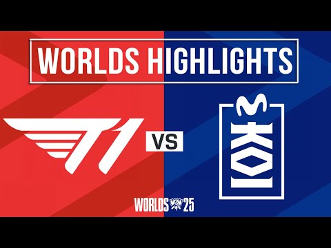 Thumbnail for T1 vs MKOI Highlights ALL GAMES | Worlds 2025 Swiss Stage | T1 vs Movistar KOI