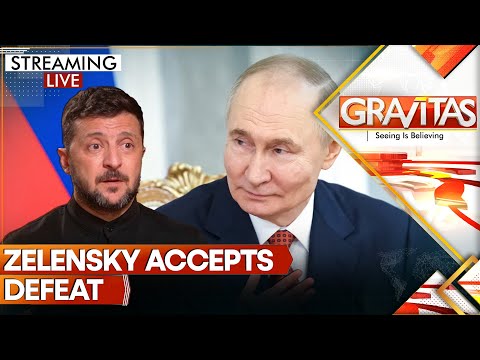 Thumbnail for Zelensky Accepts Defeat, Trump-Putin to Draw New Map of Ukraine | GRAVITAS LIVE