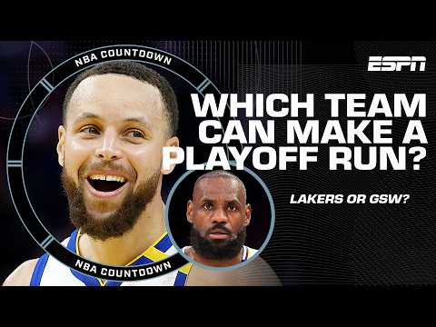 Thumbnail for Who is better set up going into this season: LeBron James or Steph Curry? 🤔 | NBA Countdown