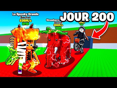 Thumbnail for J'ai Passé 200 JOURS dans Steal a Brainrot !