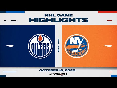 Thumbnail for NHL Highlights | Oilers vs. Islanders - October 16, 2025