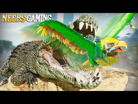 Thumbnail for A Deinosuchus Tried to Eat Our Bird!!! - Ark Survival Ascended