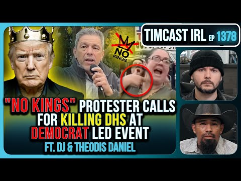 Thumbnail for NO KINGS Protester Yells KILL DHS, Liberal Tries KILLING Trump Supporter At His Home | Timcast IRL