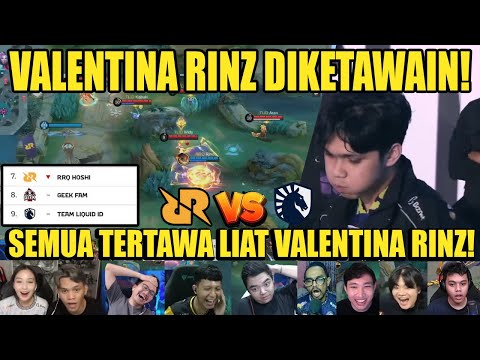 Thumbnail for SEMUA TERTAWA LIAT VALENTINA RINZ! Reaction Streamer RRQ VS TLID GAME 2 MPL S16