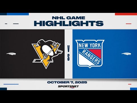 Thumbnail for NHL Highlights | Penguins vs. Rangers - October 7, 2025