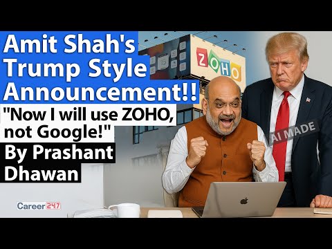 Thumbnail for AMIT SHAH'S TRUMP STYLE ANNOUNCEMENT | NOW I WILL USE ONLY ZOHO | By Prashant Dhawan | Career247