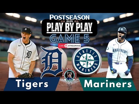 Thumbnail for 🧢 LIVE:  Detroit Tigers vs Seattle Mariners MLB ALDS Game 5 Showdown & Reactions!