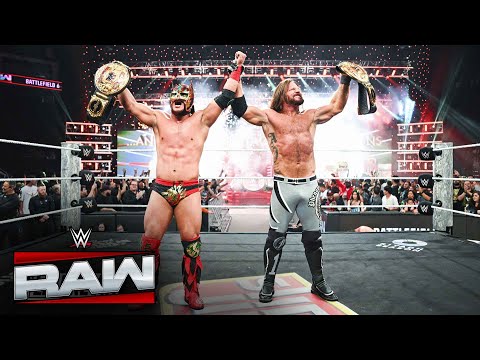 Thumbnail for AJ Styles & Dragon Lee NUEVOS Campeones Mundiales en Parejas: Raw highlights, 20 de Oct. 2025