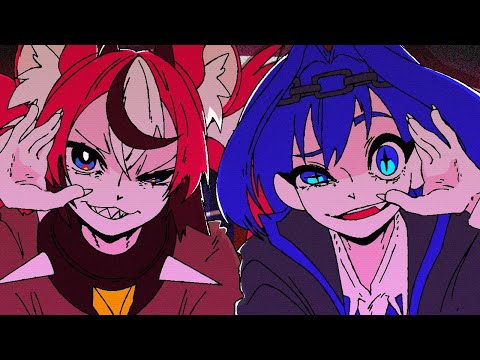 Thumbnail for 【MV】ダイダイダイダイダイキライ - 雨良 Amala || Hakos Baelz VS Ouro Kronii COVER