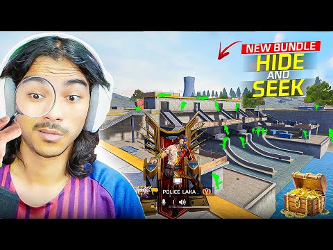Thumbnail for Hide And Seek By New Bundle😂 Finding 48 Noobs Chor Police 👮‍♀️- Garena Free Fire