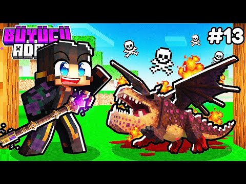 Thumbnail for Köfteyi Öldürdüm.. Yavru Dişsize Kavuştuk! 🐉 | Minecraft Büyücü Adası #13