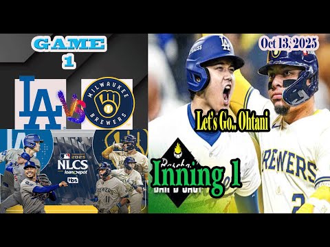 Thumbnail for Los Angeles Dodgers VS Milwaukee Brewers  NLCS Inning 1 Game 1 Highlights -MLB 13/10/2025