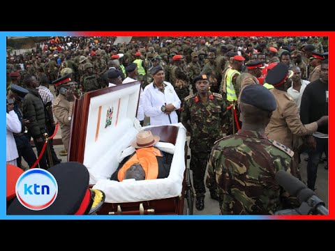 Thumbnail for Body of Raila Odinga at Kasarani field for Kenyan mourners after leaders’ final viewing