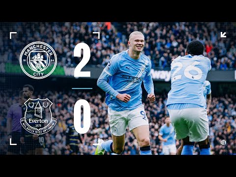 Thumbnail for HIGHLIGHTS! City 2-0 Everton | Haaland's brace fires City into top spot!