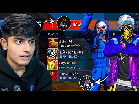 Thumbnail for Ajjubhai vs Hakson Bhai and Chiku Bhai 😱Garena free fire