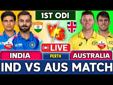 Thumbnail for 🔴Live: IND vs AUS 1st ODI Match 2nd Innings Analysis and  Discussions Live | Ind vs Aus 1st odi Live