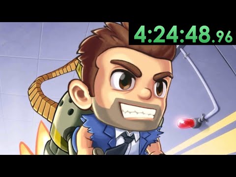 Thumbnail for 100% Speedrunning Jetpack Joyride Was A Big Mistake
