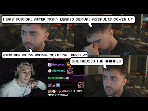 Thumbnail for xQc Reacts to Mizkif Explaining His Side after Emiru Accused Him of Sexual Assault & Blackmail