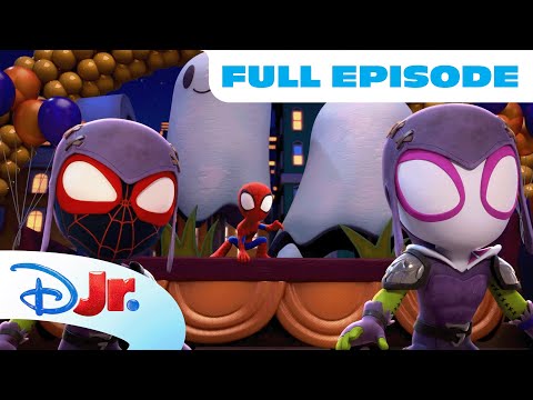Thumbnail for Spidey and his Amazing Friends Halloween Episode! 🦇 | Night of the Goblins / Bat Attitude |@disneyjr