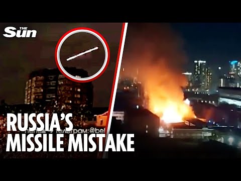 Thumbnail for Humiliating moment Putin’s air defence system ACCIDENTALLY strikes Russian building in Belgorod
