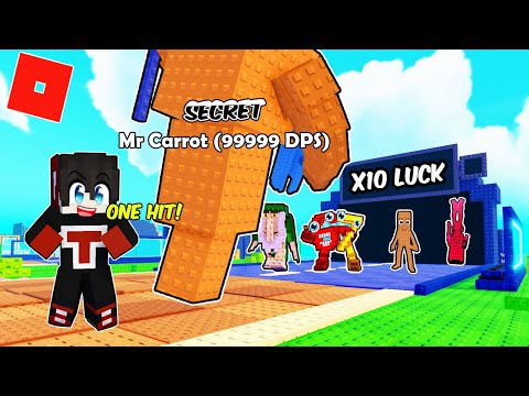 Thumbnail for USING X10 LUCK TO GROW A HUGE MR CARROT - PALDO | PLANTS vs BRAINROTS | ROBLOX | Tagalog | TankDemic