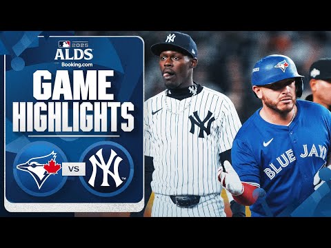 Thumbnail for Blue Jays vs. Yankees ALDS Game 4 Highlights (10/8/25) | MLB Highlights