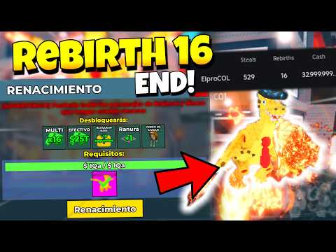 Thumbnail for 💀¿Vale la pena el Rebirth 16 en Steal a Brainrot? ✅Guía y Opinión