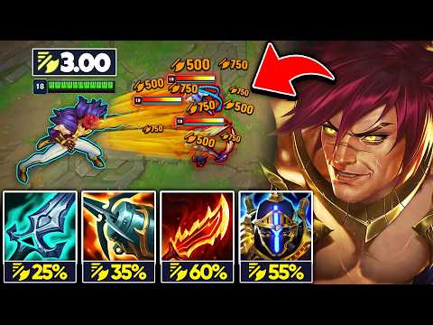 Thumbnail for Sett but I attack so fast it looks like I'm using hacks (3.00 ATTACK SPEED IS HILARIOUS)