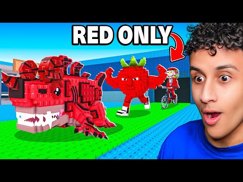 Thumbnail for $0 - $1 Trillion With RED ONLY Brainrots in Steal a Brainrot!