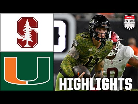 Thumbnail for Stanford Cardinal vs. Miami Hurricanes | Full Game Highlights | ESPN College Football