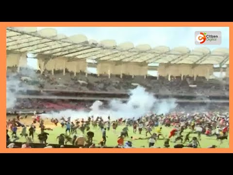 Thumbnail for BREAKING NEWS: Police lob teargas to disperse disorderly crowd at Kasarani Stadium