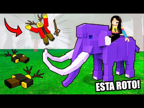 Thumbnail for Nos pasamos 99 NOCHES EN EL BOSQUE Solo CON MAMUTS roblox | paolazgames