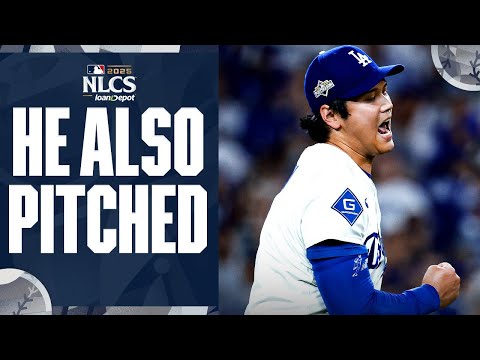 Thumbnail for Shohei Ohtani struck out 10 batters the same night he hit 3 home runs for the Dodgers 😳 | 大谷翔平 ハイライト