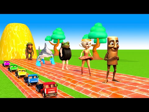 Thumbnail for Long Slide Game With Elephant Gorilla Buffalo Hippopotamus Tiger 3d Animal Game Funny 3d Animals