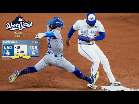 Thumbnail for FULL TOP of 10TH INNING: Dodgers had the BASES LOADED vs. the Blue Jays! (2025 World Series Game 7)