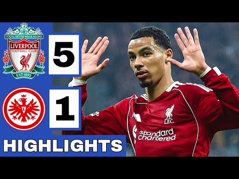 Thumbnail for 🔴Eintracht Frankfurt vs Liverpool (1-5) Extended HIGHLIGHTS | UEFA Champions League