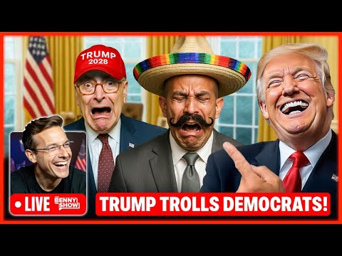 Thumbnail for Democrats Throw Hysterical MELTDOWN As Trump Gives Them 'Trump 2028' Hats, Trolls With 'Racist' Meme