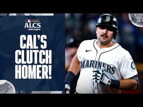 Thumbnail for Cal Raleigh TIES THE GAME with a HUGE HOMER and T-Mobile Park is ROCKING! 🔱