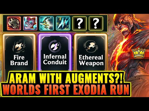 Thumbnail for World First: Perfect 4 Augment Exodia Brand (0.001% Chance) in ARAM Mayhem | CRAZY New Mode