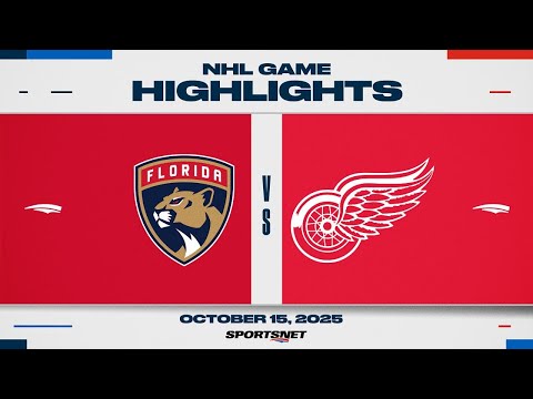 Thumbnail for NHL Game Highlights | Panthers vs. Red Wings - October 15, 2025