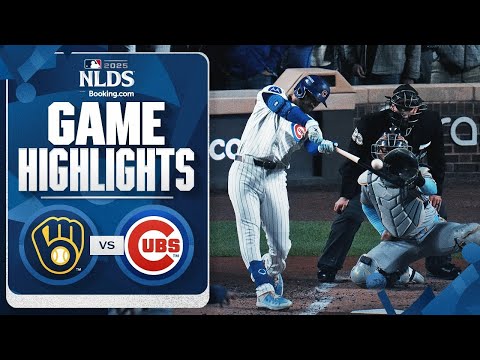 Thumbnail for Brewers vs. Cubs NLDS Game 4 Highlights (10/9/25) | MLB Highlights