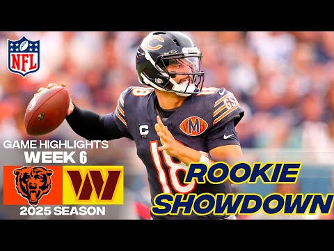 Thumbnail for Chicago Bears vs Washington Commanders  | GAME Week 6 | 2025 NFL Highlights