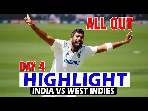Thumbnail for INDIA VS WEST INDIES | HIGHLIGHTS 2ND TEST MATCH 2025 DAY 4 | IND VS WI HIGHLIGHTS