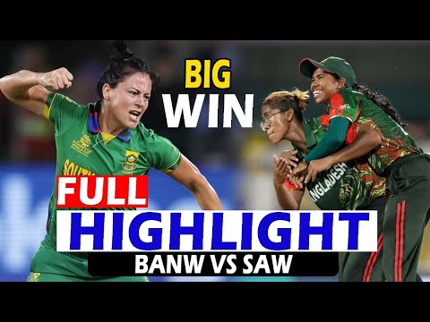 Thumbnail for BANGLADESH VS SOUTH AFRICA FULL HIGHLIGHTS ICC ODI WORLD CUP MATCH 2025 | BAN VS SA