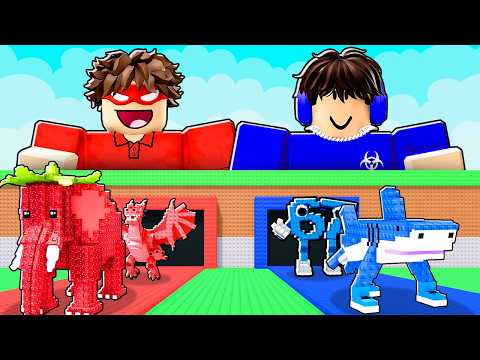 Thumbnail for RED vs BLUE ONLY BRAINROTS.. (Steal A Brainrot)