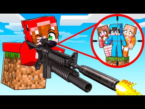 Thumbnail for Añadí ARMAS REALES en un BLOQUE en Minecraft!