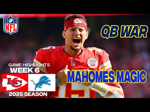 Thumbnail for Chiefs vs.   Lions FULL GAME Week 6 | 2025 NFL Highlights