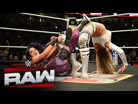 Thumbnail for Charlotte Flair & Alexa Bliss vs. Bayley & Lyra Valkyria: Raw highlights, Oct. 27, 2025