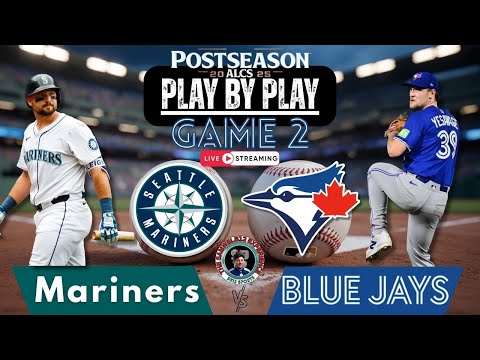 Thumbnail for 🧢 LIVE:  Toronto Blue Jays vs Seattle Mariners MLB ALCS Game 2 Play by Play & Reactions!