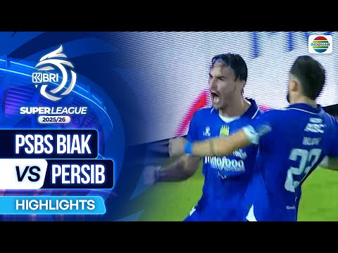Thumbnail for PSBS Biak VS PERSIB - Highlights | BRI Super League 2025/26